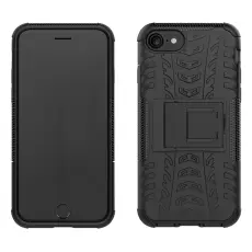  iPhone 7/8/SE (2020/2022) - Ultimata St&ouml;tt&aring;liga Skalet med St&ouml;d - Svart