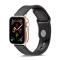  Äkta Läder Armband Apple Watch 42/44/45/46/49 mm Svart