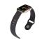  Äkta Läder Armband Apple Watch 42/44/45/46/49 mm Svart