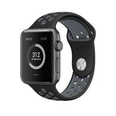  Armband i Silikon - Apple Watch 38/40/41/42 mm - Svart/Gr&aring;