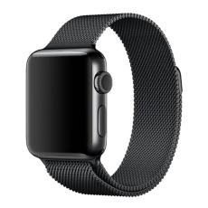  Milanese Loop Metall Armband Apple Watch 42/44/45/46/49 mm Svart