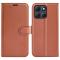  Motorola Moto G86 5G Fodral Litchi Läder Brun