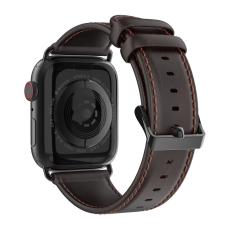 DUX DUCIS DUX DUCIS Apple Watch 38/40/41/42 mm Klockarmband &Auml;kta L&auml;der M&ouml;rk Brun