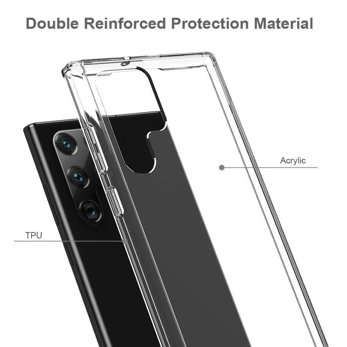 Bild 2,  Samsung Galaxy S22 Ultra Skal Akryl/TPU Hybrid Transparent