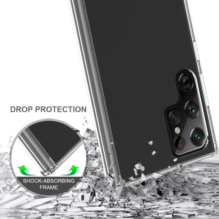 Bild 4,  Samsung Galaxy S22 Ultra Skal Akryl/TPU Hybrid Transparent