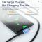 ESSAGER ESSAGER 1m 100W PD USB-C - USB-C Elbow Laddningskabel Svart