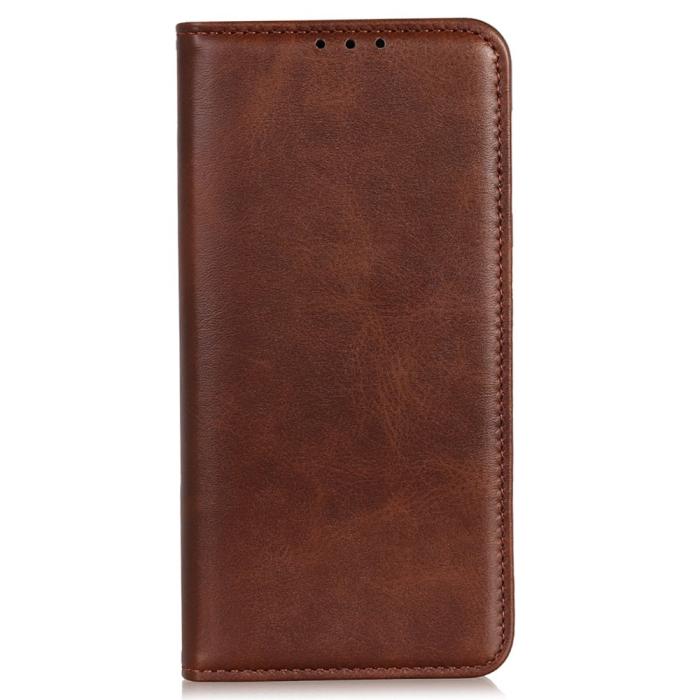 Bild 6,  Samsung Galaxy S23 Plus Flip Fodral Split Läder Brun