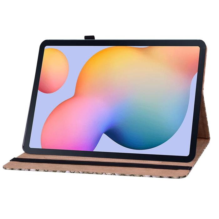 Bild 4,  Samsung Galaxy Tab S6 Lite Fodral Vävd Textur Brun
