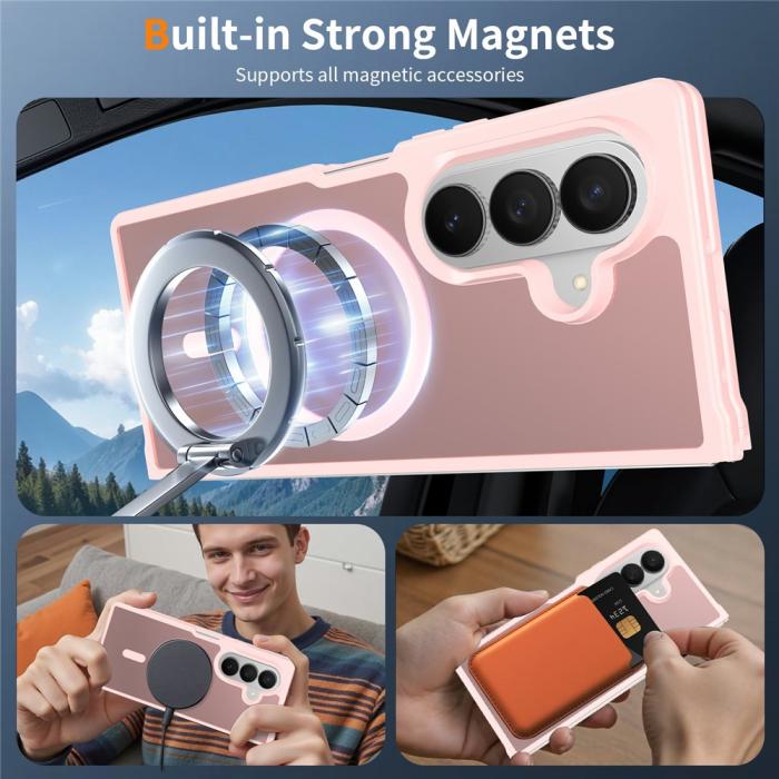 Bild 6,  Samsung Galaxy Z Fold 8 Ultra Skal MagSafe TPU Rosa