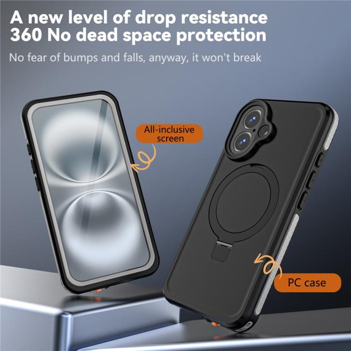Bild 4, REDPEPPER REDPEPPER iPhone 16 Skal MagSafe Kickstand Vattentät IP68