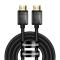 BASEUS Baseus 3m 8K HD 60Hz HDMI - HDMI Nylon Kabel Svart