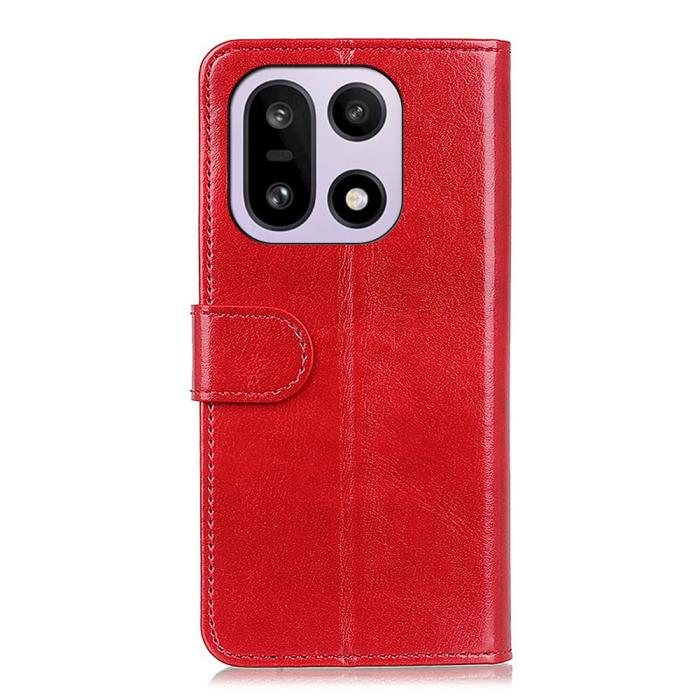 Bild 6,  OnePlus 15 Fodral Crazy Horse Läder Röd