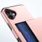  iPhone 17 Skal Hybrid Med Kortfack Rosa