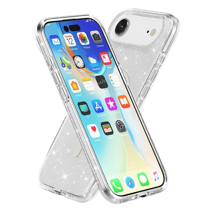 Bild 4,  iPhone Air Skal MagSafe Glitter Transparent