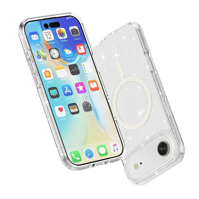 Bild 6,  iPhone Air Skal MagSafe Glitter Transparent