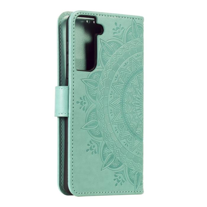 Bild 5,  Samsung Galaxy S21 Plus - Mandala Plånboksfodral - Grön