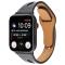  Äkta Läderarmband Apple Watch 42/41/40/38 mm - Svart