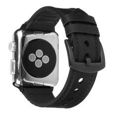 L&auml;derarmband Apple Watch 42/41/40/38 mm - Svart