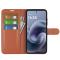  Motorola Moto G86 5G Fodral Litchi Läder Brun