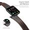 DUX DUCIS DUX DUCIS Apple Watch 38/40/41/42 mm Klockarmband Äkta Läder Mörk Brun