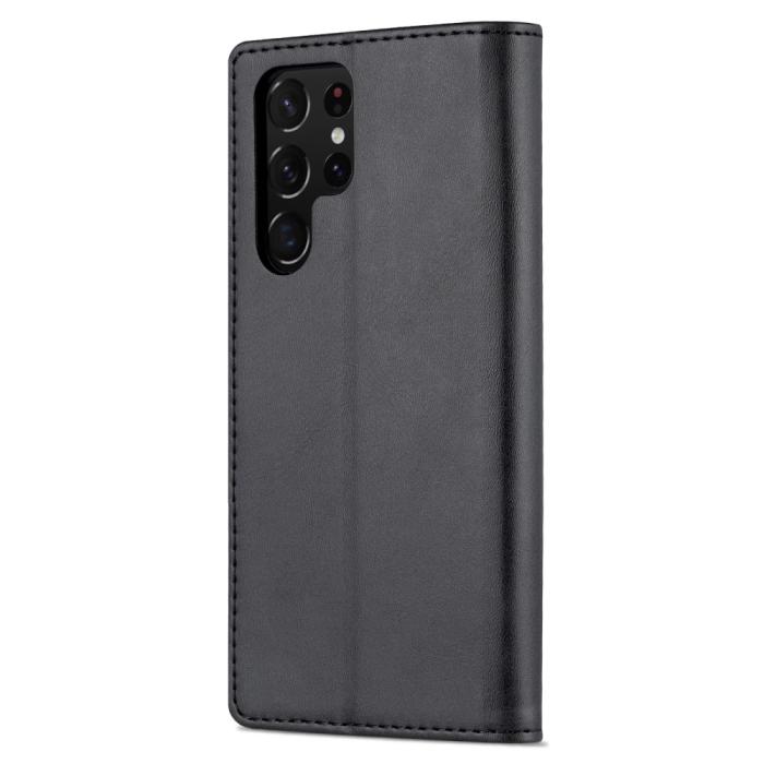 Bild 3, AZNS AZNS Samsung Galaxy S22 Ultra Fodral Läder Svart