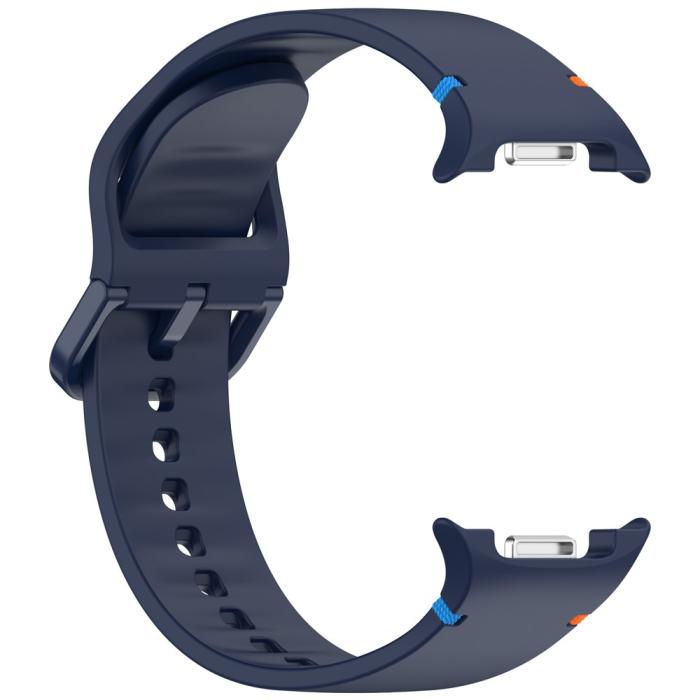 Bild 4,  Galaxy Watch 8 46/44/40 mm Klockarmband Silkon Mörk Blå