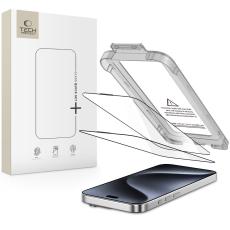Tech-Protect Tech-Protect iPhone 15 Pro Max 2-PACK Sk&auml;rmskydd Quick Set+ Svart