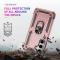  Samsung Galaxy S25 Skal Armor Ring Hybrid Roséguld