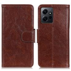 Xiaomi Redmi Note 12 4G Fodral Split L&auml;der Brun