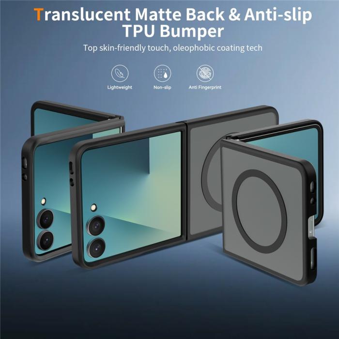 Bild 2,  Samsung Galaxy Z Flip 8 Skal MagSafe TPU Svart