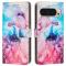  Google Pixel 10 Pro XL / 9 Pro XL Fodral Marmor Rosa / Lila