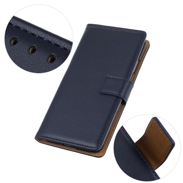 Bild 6,  Motorola Moto G71 Fodral Läder Blå
