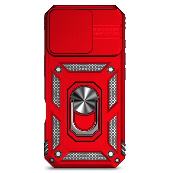 Bild 2,  iPhone 16 Pro Max Skal CamShield Ring Hybrid Röd