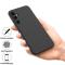  Galaxy A55 5G Skal Liquid Silicone Med Snodd Svart