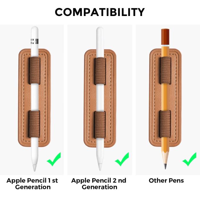 Bild 3, AHASTYLE AHASTYLE Universal Stylus Pennhållare I PU-Läder Brun