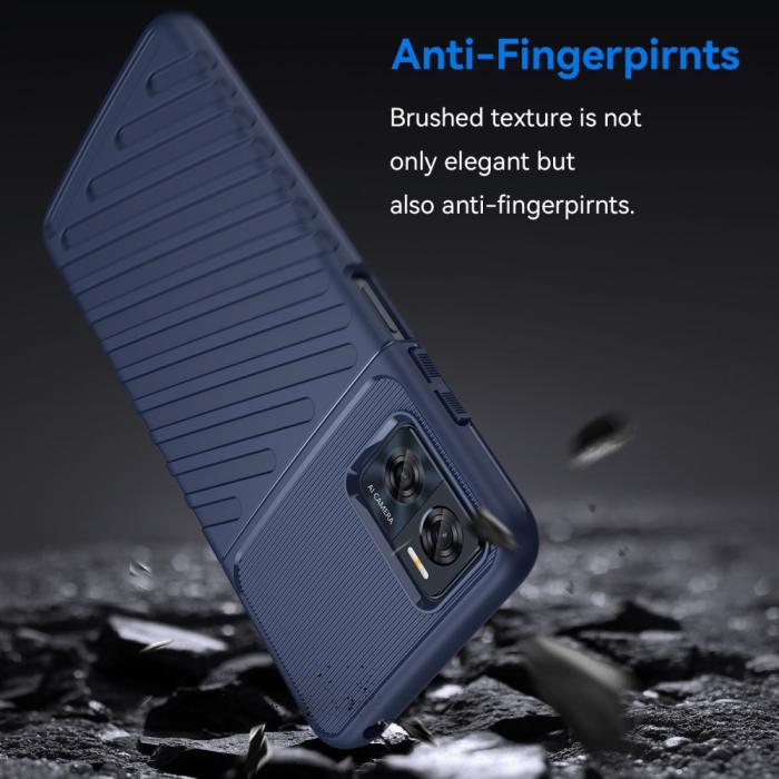 Bild 3,  Motorola Moto E22i Skal Twill Textur Blå