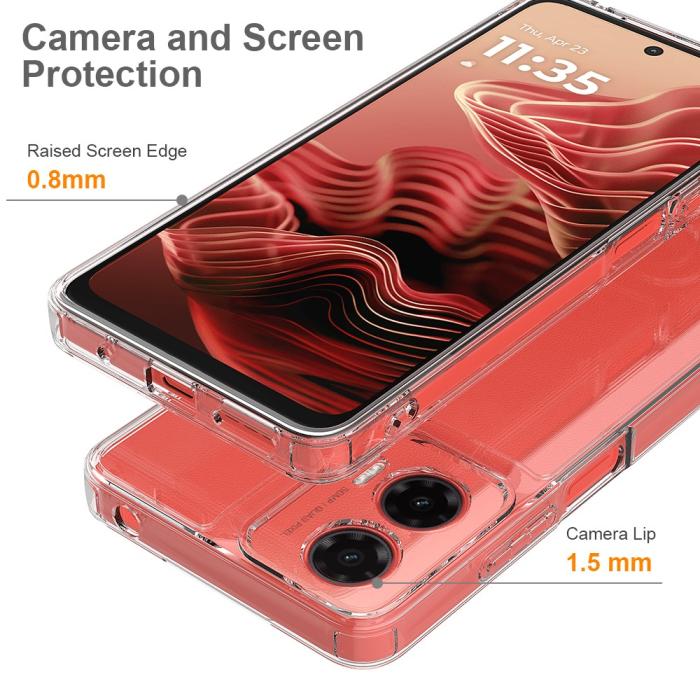 Bild 2,  Motorola Moto G35 5G Skal TPU / Akryl Transparent
