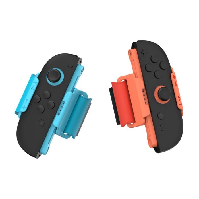 Bild 5, DOBE DOBE 2-PACK Nintendo Switch 2 Joy-Con Armband Röd / Blå
