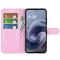  Motorola Moto G86 5G Fodral Litchi Läder Ljus Rosa