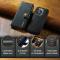 DG.MING DG.MING iPhone 14 Pro 2in1 Magnet Fodral / Skal Svart