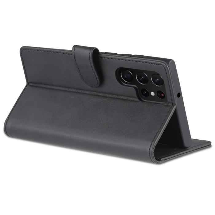 Bild 5, AZNS AZNS Samsung Galaxy S22 Ultra Fodral Läder Svart