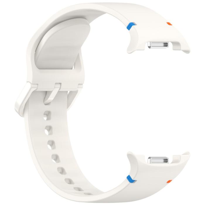 Bild 4,  Galaxy Watch 8 46/44/40 mm Klockarmband Silkon Beige