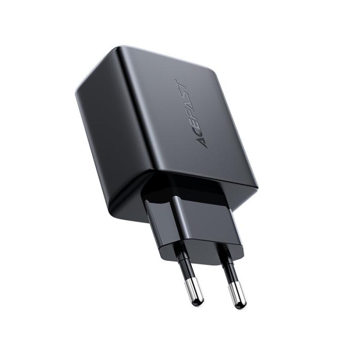 Bild 3, Acefast Acefast 32W PD PPS QC USB-C / USB-A Väggladdare Svart