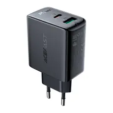 Acefast Acefast 32W PD PPS QC USB-C / USB-A V&auml;ggladdare Svart
