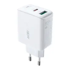 Acefast Acefast 32W PD PPS QC USB-C / USB-A V&auml;ggladdare Vit