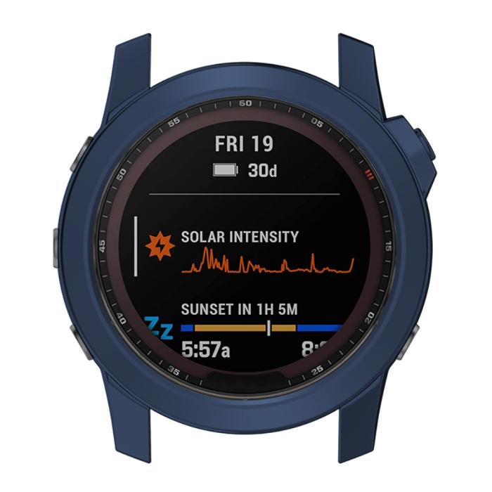 Bild 6,  Garmin Fenix 7X/7X Solar Skal TPU Mörk Blå