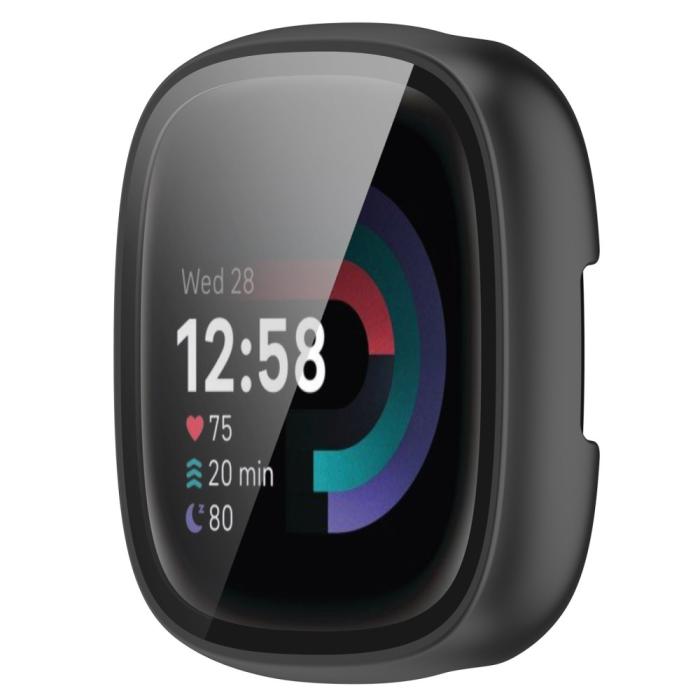 Bild 4,  Fitbit Versa 4/Sense 2 Skal Med Skärmskydd Svart
