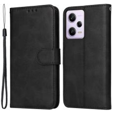  Xiaomi Redmi Note 12 Pro 5G Fodral Solid L&auml;der Svart