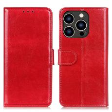  iPhone 16 Pro Fodral L&auml;der Crazy Horse R&ouml;d