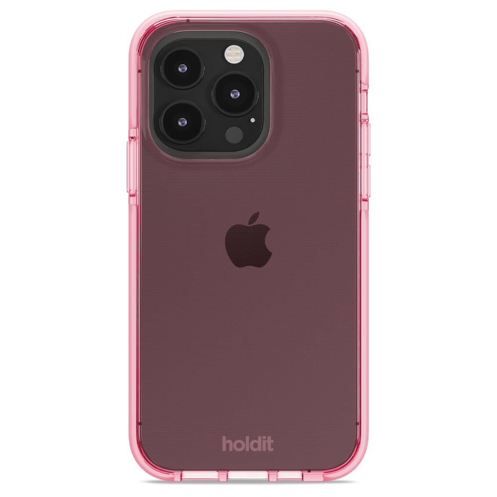 holdit holdit iPhone 14 Pro Skal Seethru Bright Pink